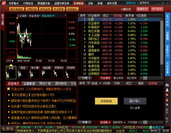 Screenshot of Yimeng Trader Zhiying software