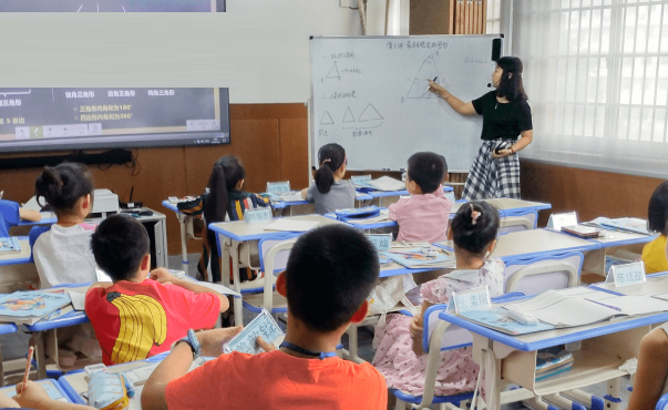 Screenshot of student side of dual-teacher classroom