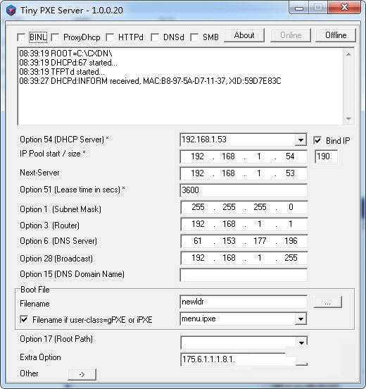 CXDN network engraving screenshots