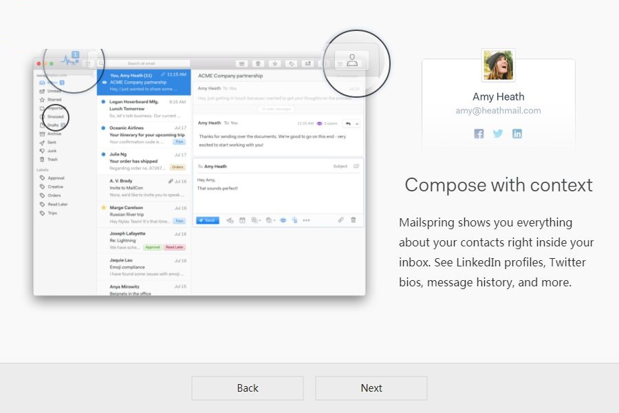 MailSpring screenshot