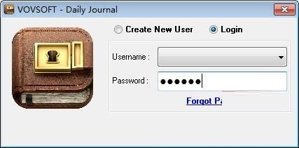 Screenshot of VovSoft Daily Journal