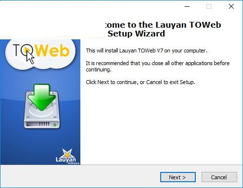 Screenshot of Lauyan TOWeb