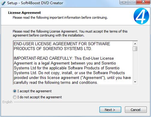 Screenshot of Soft4Boost DVD Creator