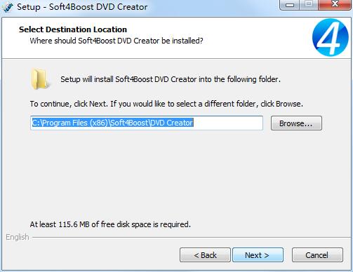 Screenshot of Soft4Boost DVD Creator