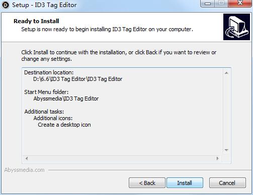 Abyssmedia ID3 Tag Editor screenshot