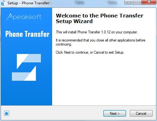 Apeaksoft Phone Transfer screenshot