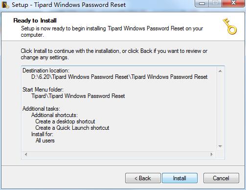 Tipard Windows Password Reset