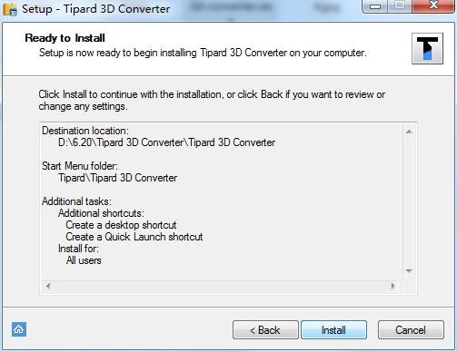 Tipard 3D Converter screenshot