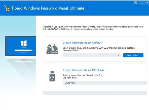 Tipard Windows Password Reset