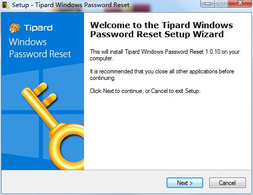 Tipard Windows Password Reset