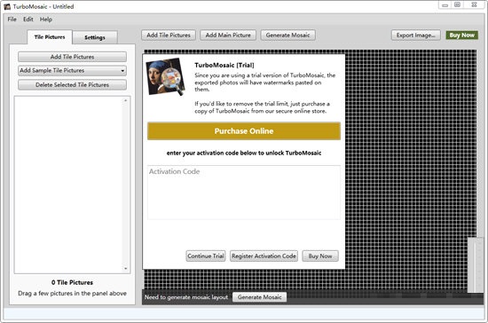 TurboMosaic screenshot