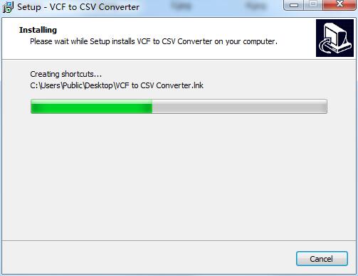VCF to CSV Converter screenshot