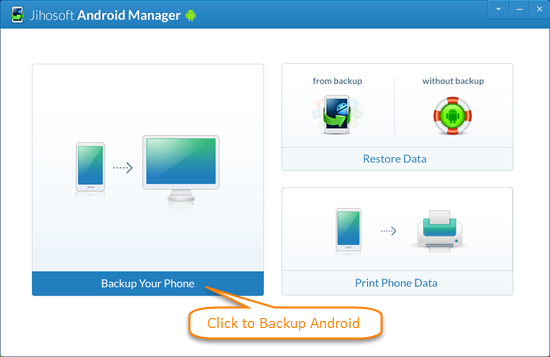 Jihosoft Android Manager screenshot