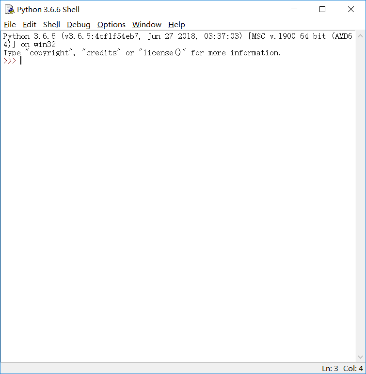 Python3.6.6 screenshot