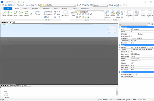 Bricsys BricsCAD Platinum screenshot