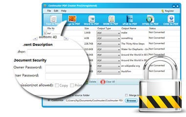 Coolmuster PDF Creator Pro screenshots