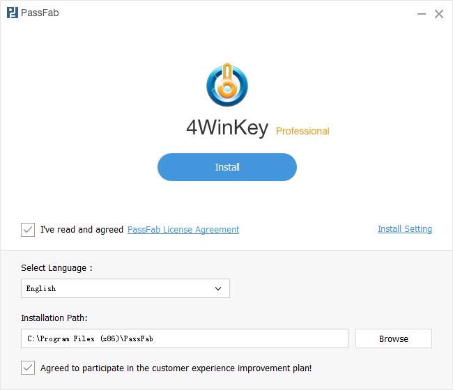 Passfab 4winkey screenshot