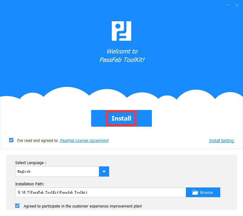 Passfab Toolkit screenshot