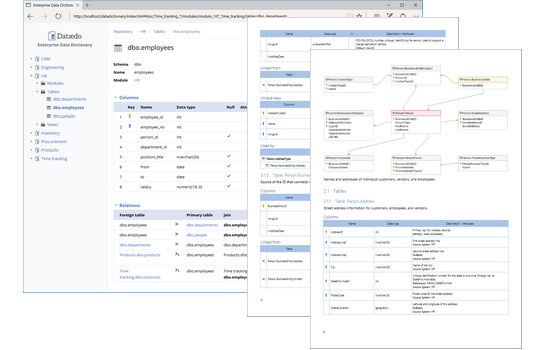 Screenshot of Dataedo
