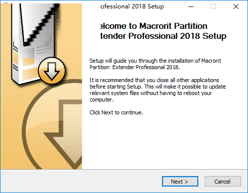 Macrorit Partition Extender screenshot