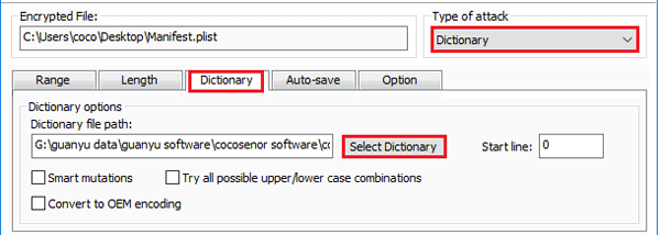 Cocosenor iTunes Password Tuner screenshot