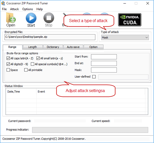 Cocosenor ZIP Password Tuner