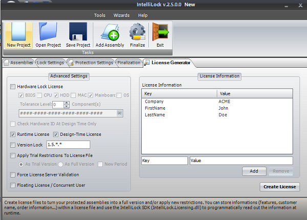 Eziriz IntelliLock screenshot