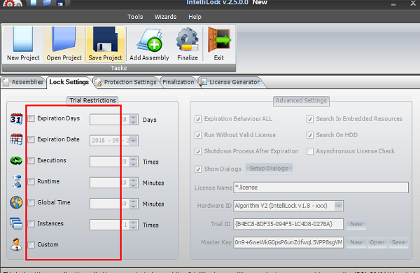 Eziriz IntelliLock screenshot