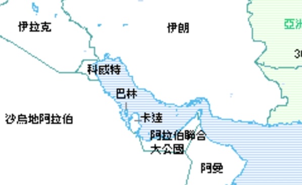 Middle East map HD Chinese version full map screenshot