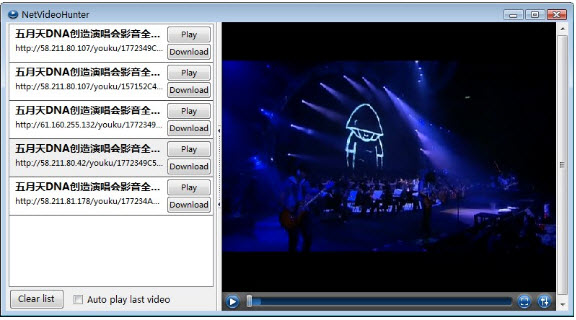 Screenshot of Netvideohunter