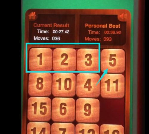 How to play 4*4 in "Digital Huarong Road"