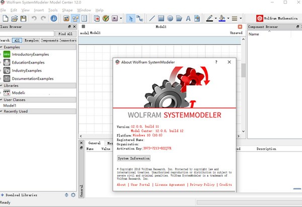 Wolfram SystemModeler screenshot