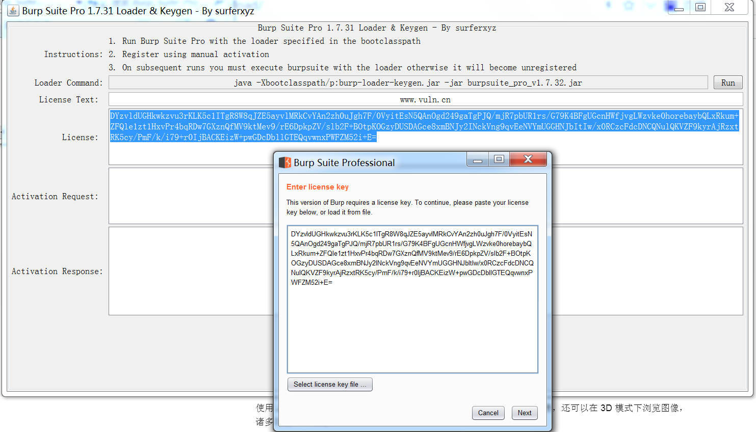 Burpsuite screenshot