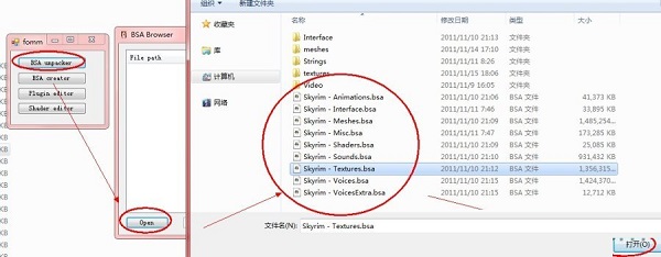 Bsa file unpacking tool