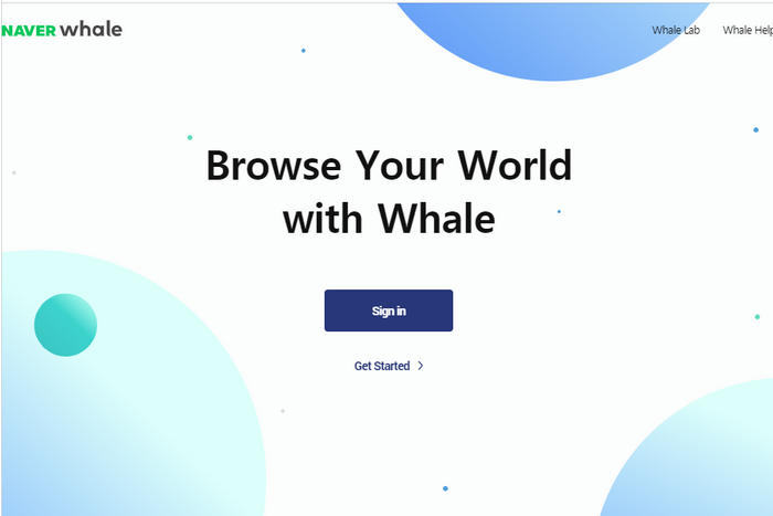 Whale browser screenshot