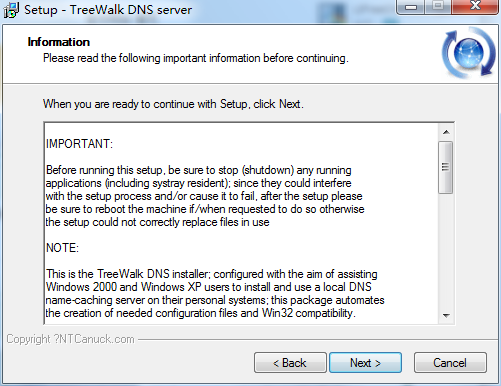 Screenshot of TreeWalk