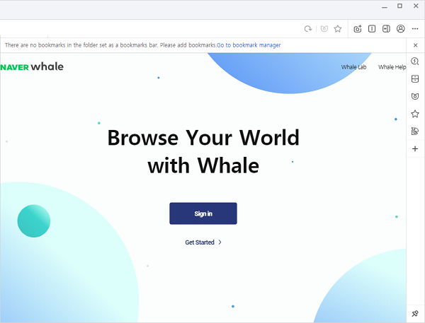 Whale browser screenshot