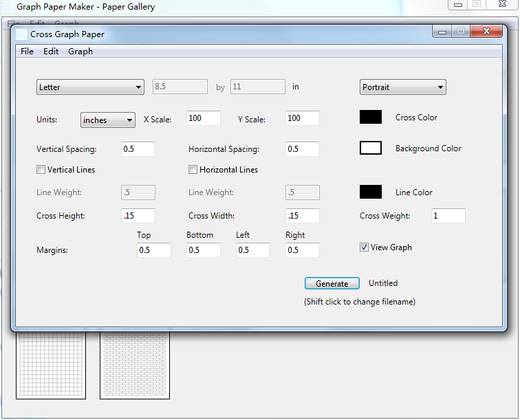 Graph Paper Maker screenshot