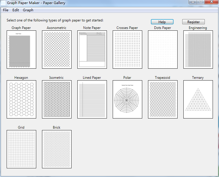 Graph Paper Maker screenshot