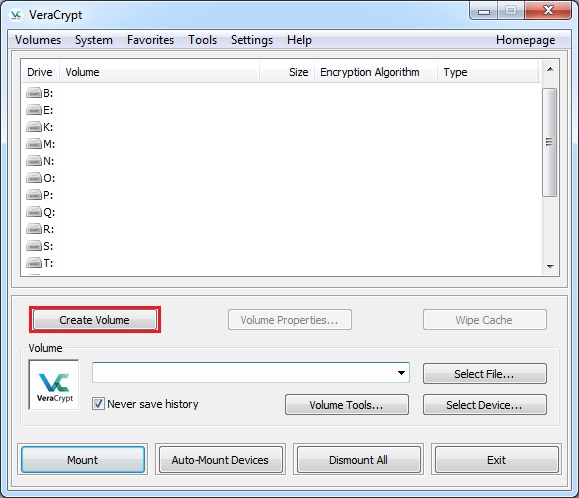 VeraCrypt (hard disk partition encryption software)