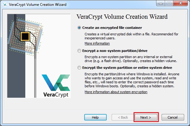 VeraCrypt (hard disk partition encryption software)