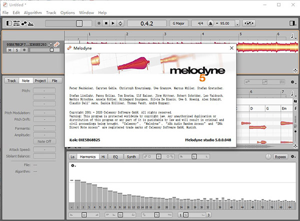 Celemony Melodyne Studio screenshot