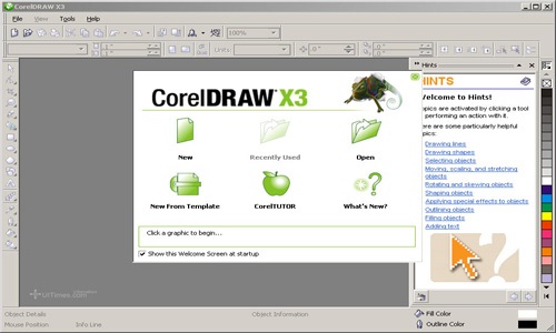 coreldraw X3 screenshots