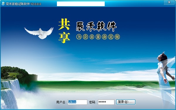 Screenshot of Chenhe family accounting software