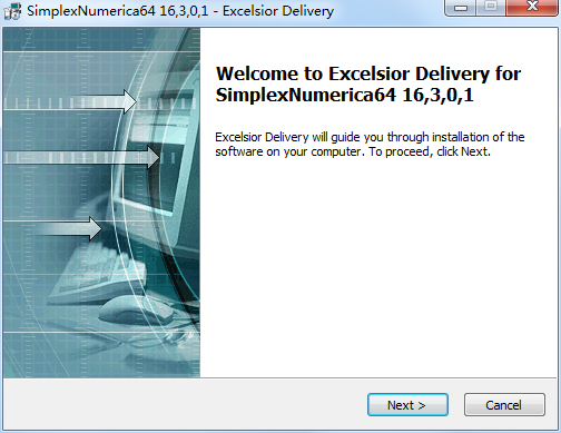 Screenshot of data analysis software (SimplexNumerica)