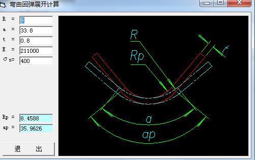 Screenshot of expansion and rebound calculation