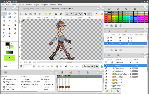 Synfig Studio screenshot