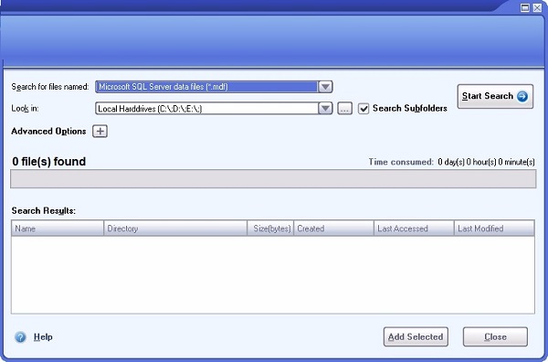 DataNumen SQL Recovery screenshot