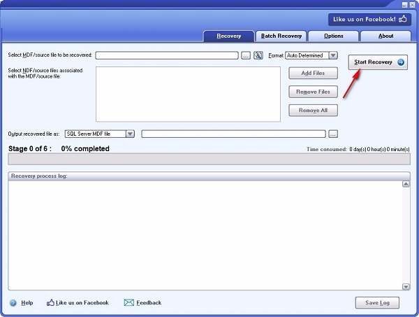 DataNumen SQL Recovery screenshot