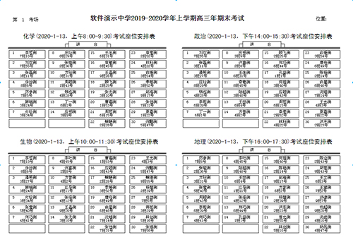 Screenshot of new course selection and class performance analysis and examination management system